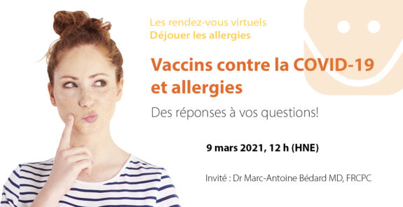Post image for Vaccins contre la COVID-19 et allergies